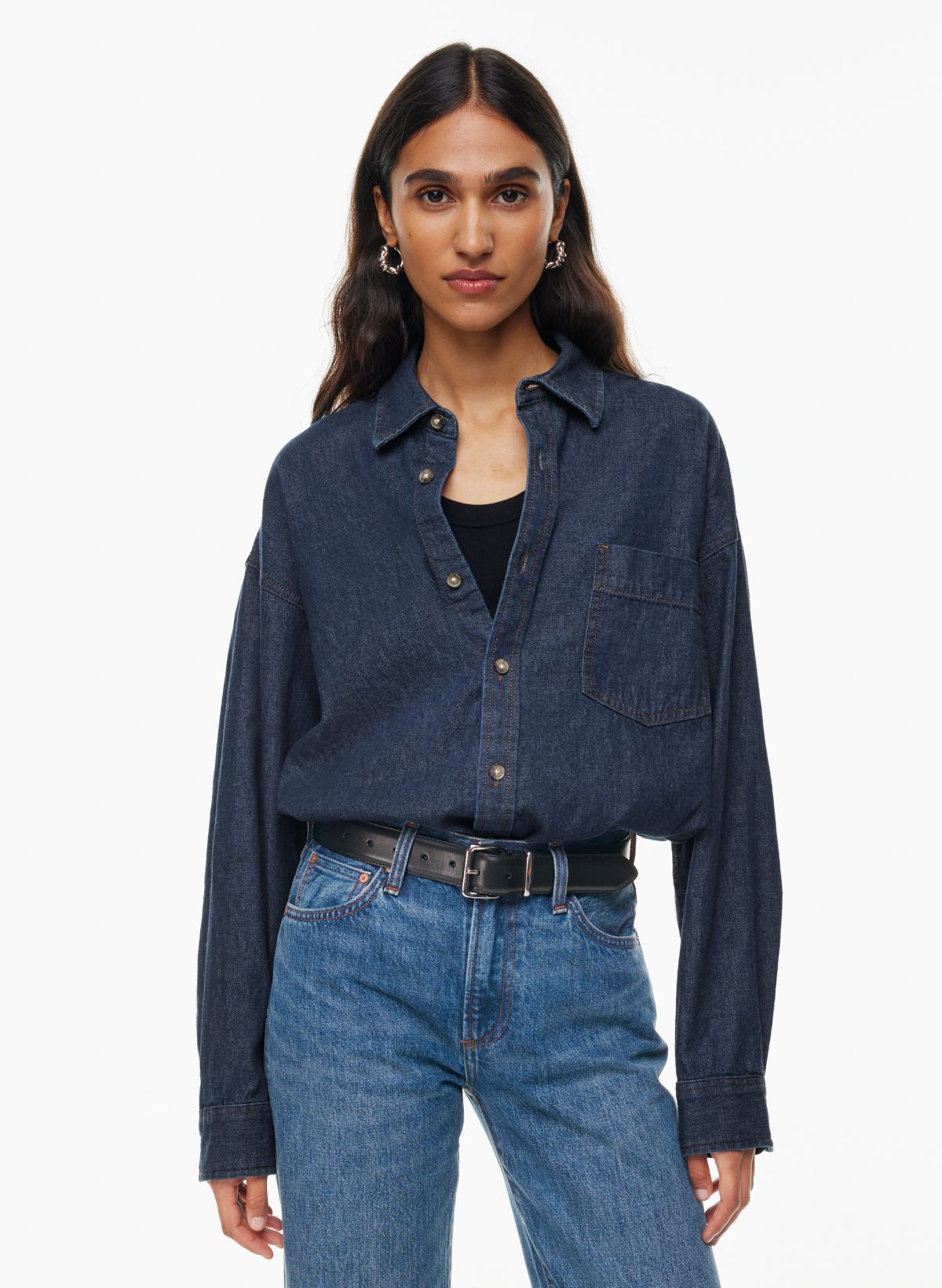 Basics deals denim shirts