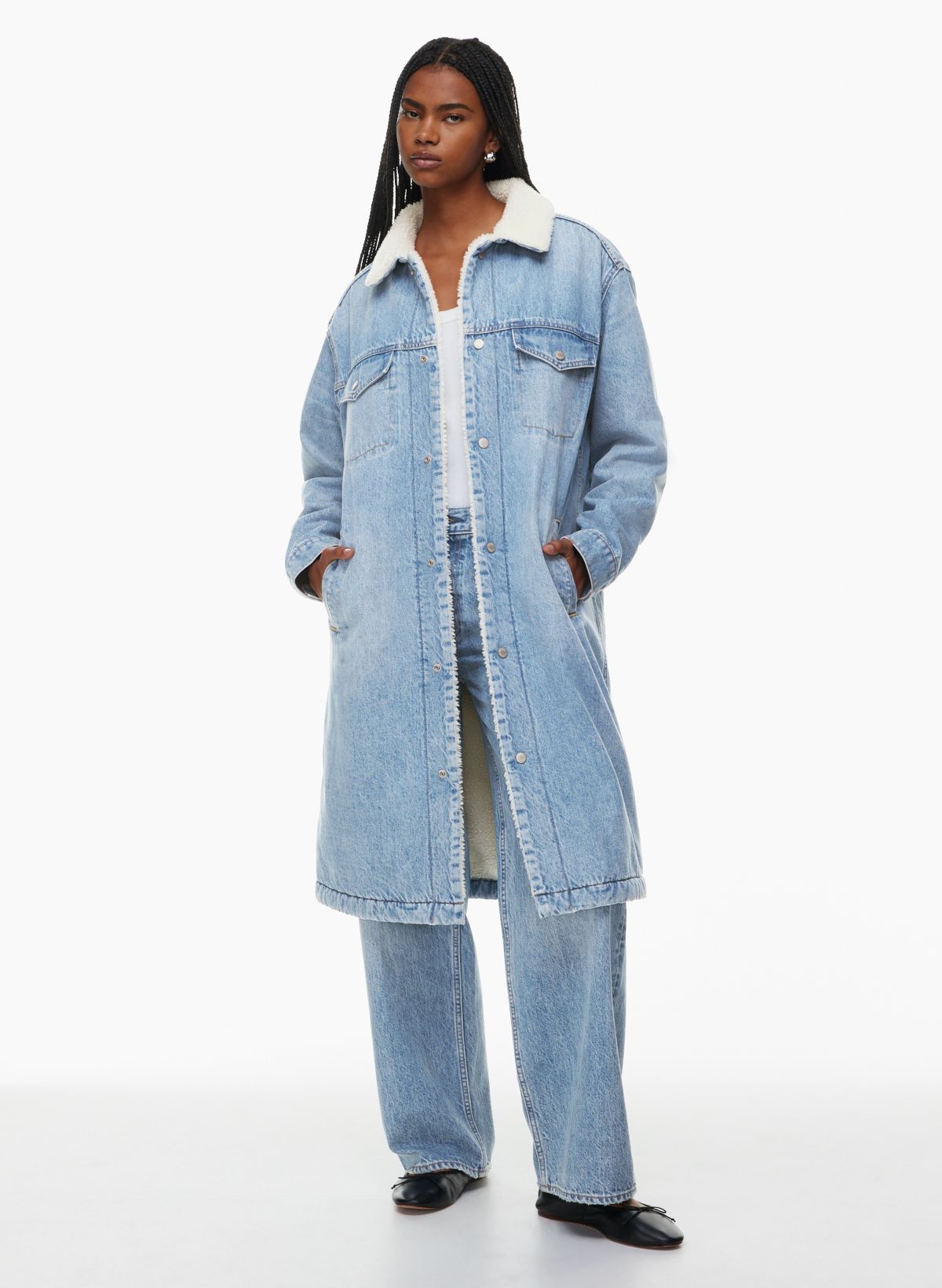 Denim Forum THE '90S ALI SHERPA COAT | Aritzia US