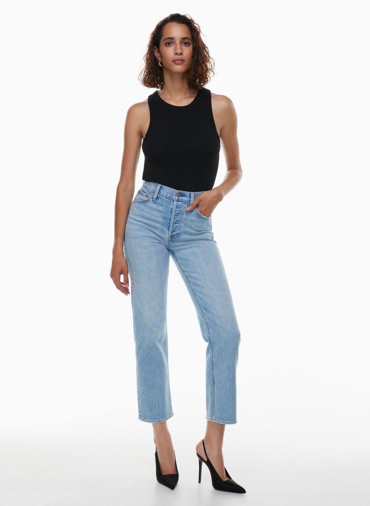 Denim Forum THE ARLO HI-RISE STRAIGHT JEAN | Aritzia US