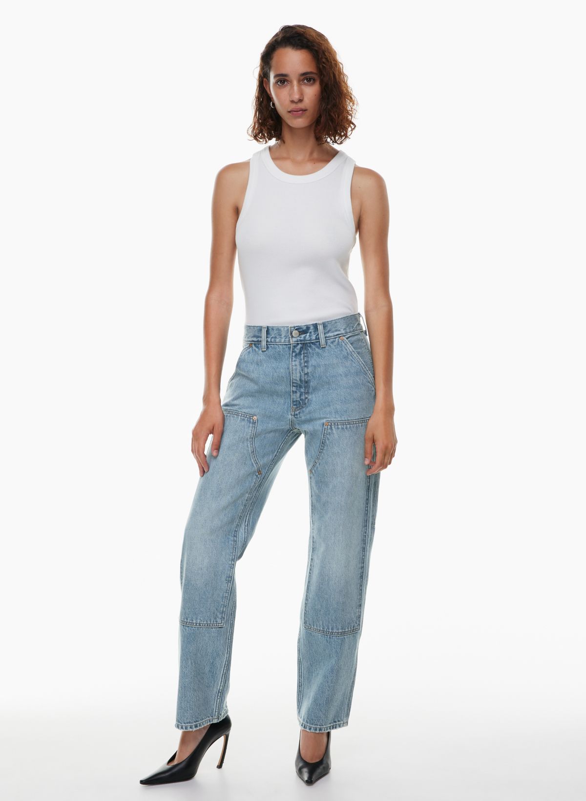 Denim Forum Women's The Carpenter Lo-Rise Loose Jean