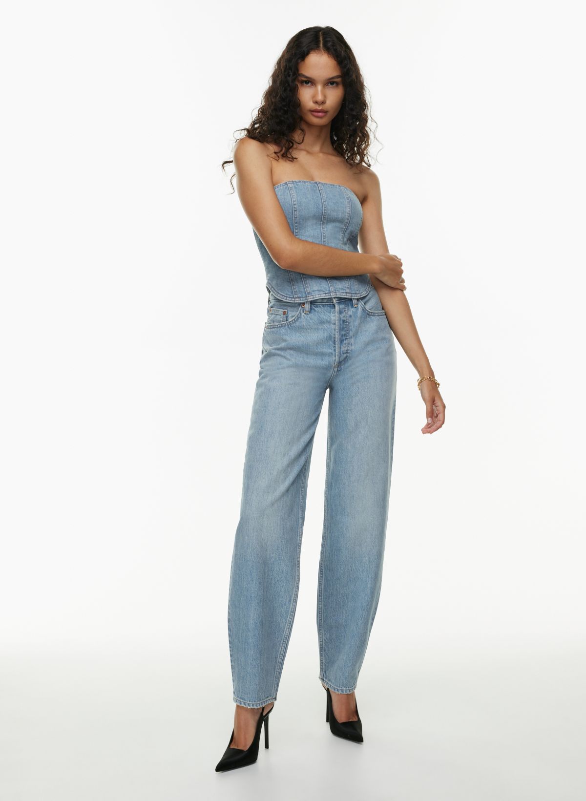 Denim Forum THE '80S JODY HI-RISE BAGGY TAPER JEAN