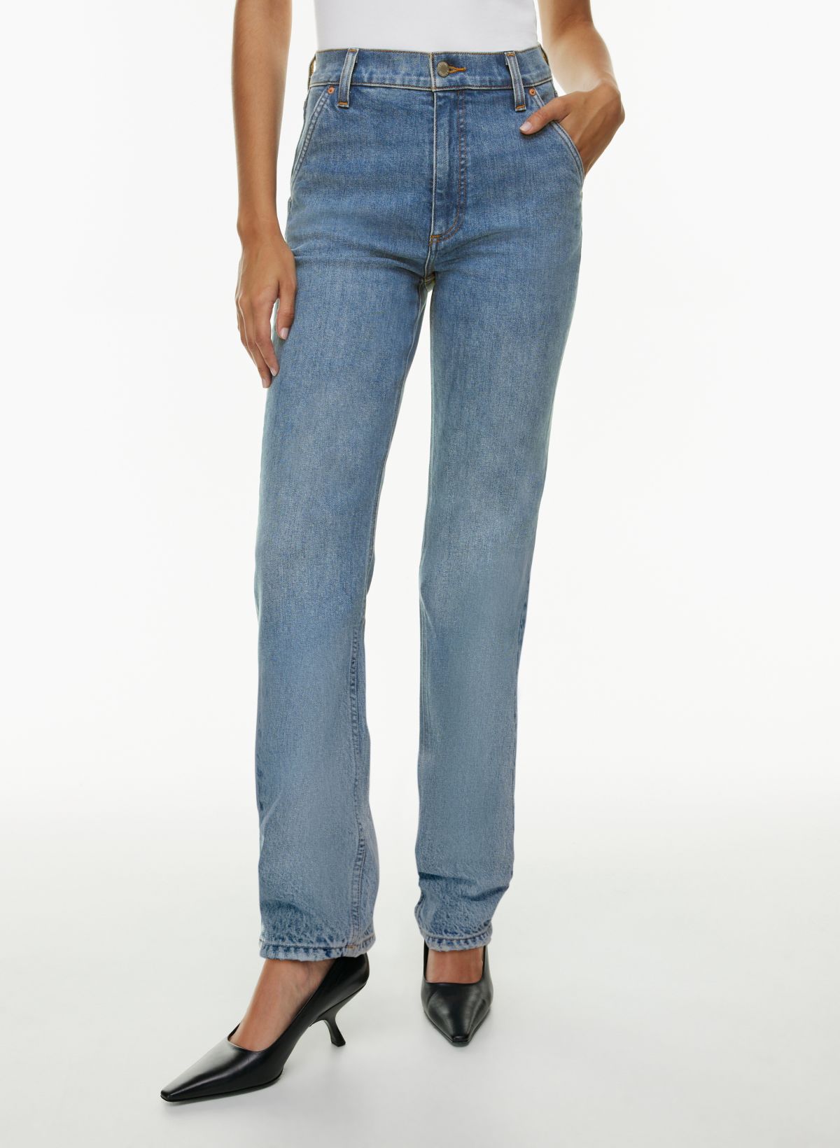 Denim Forum THE '90S ARLO STACKED TROUSER JEAN | Aritzia US