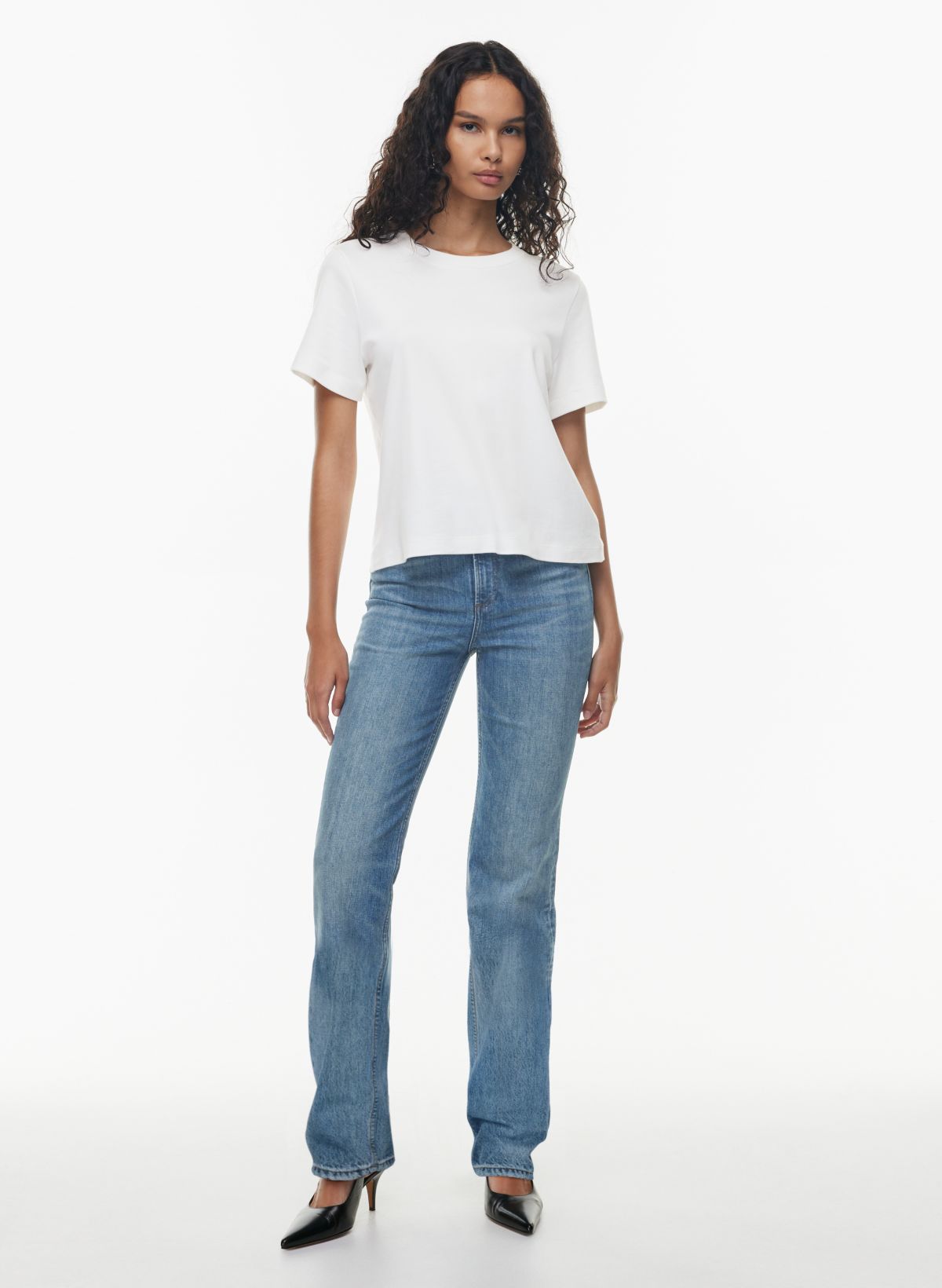 Denim Forum THE '90S STACKED BOOTCUT JEAN | Aritzia CA