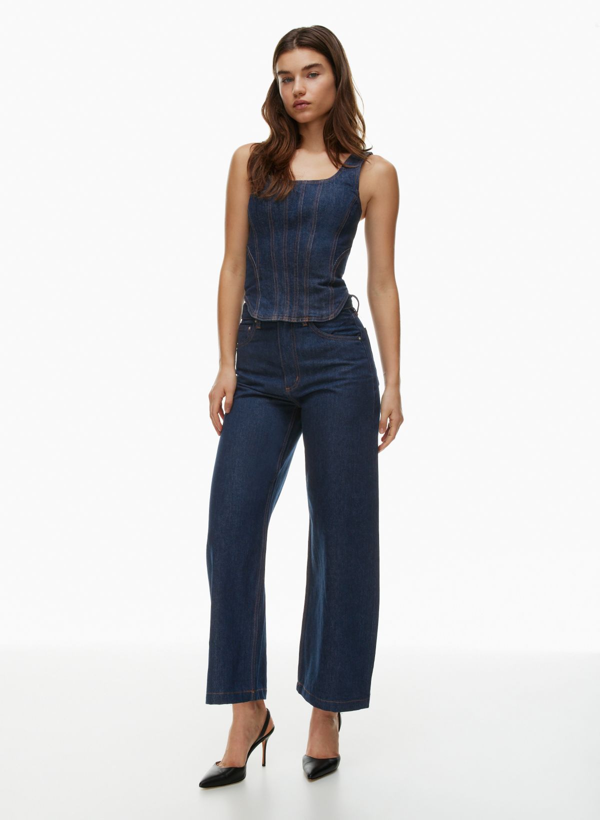 Weekday Luisa Baggy Denim Parachute Pants