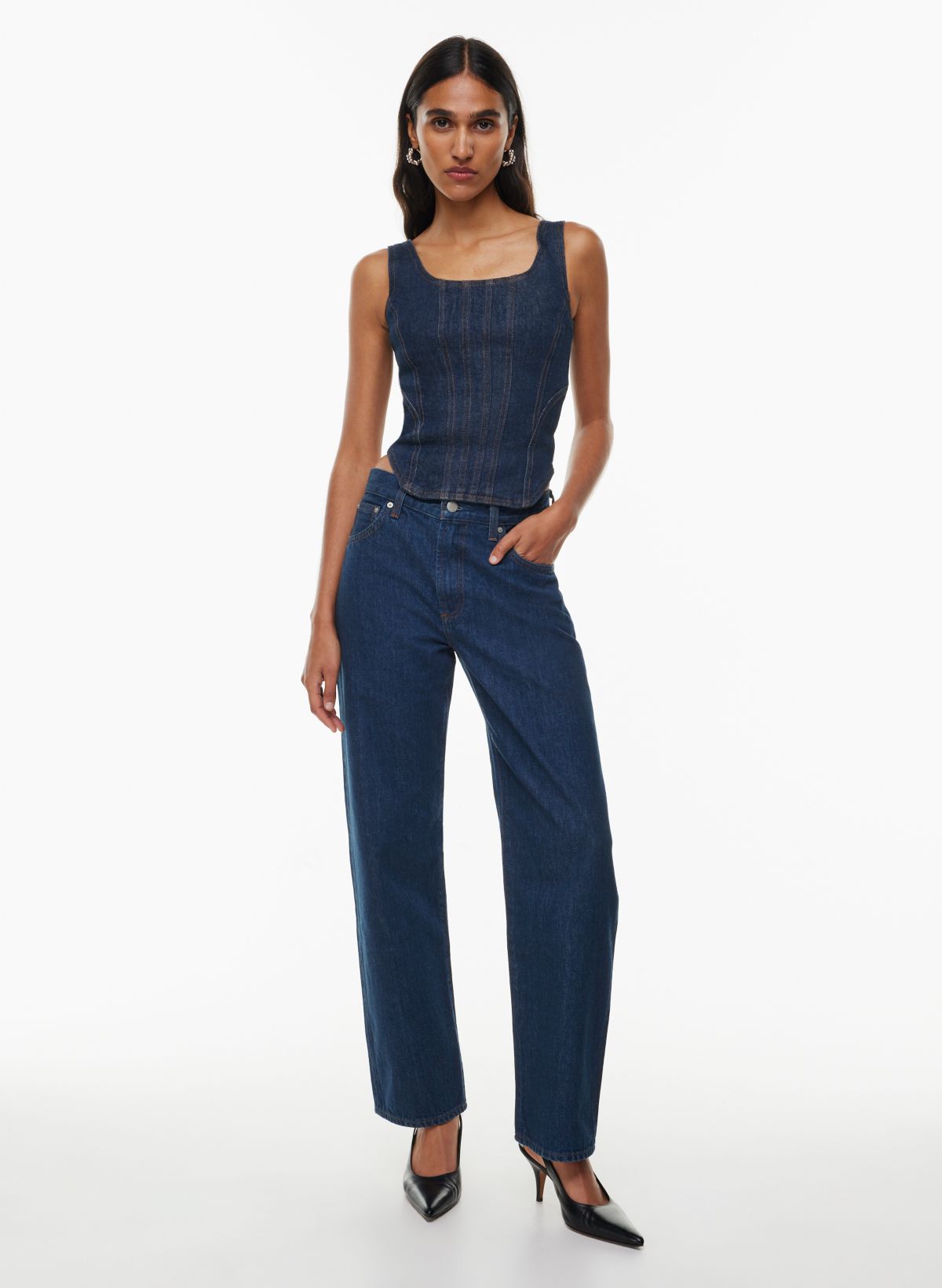 Denim Forum THE '90S MARLO HI-RISE BAGGY JEAN