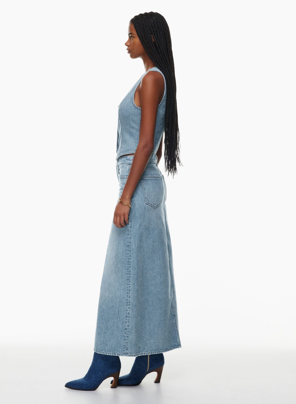 Denim Forum THE '90S NINA MAXI JEAN SKIRT | Aritzia US