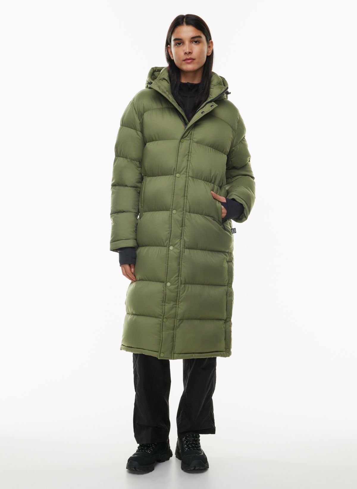 Aritzia puffer shop jacket long