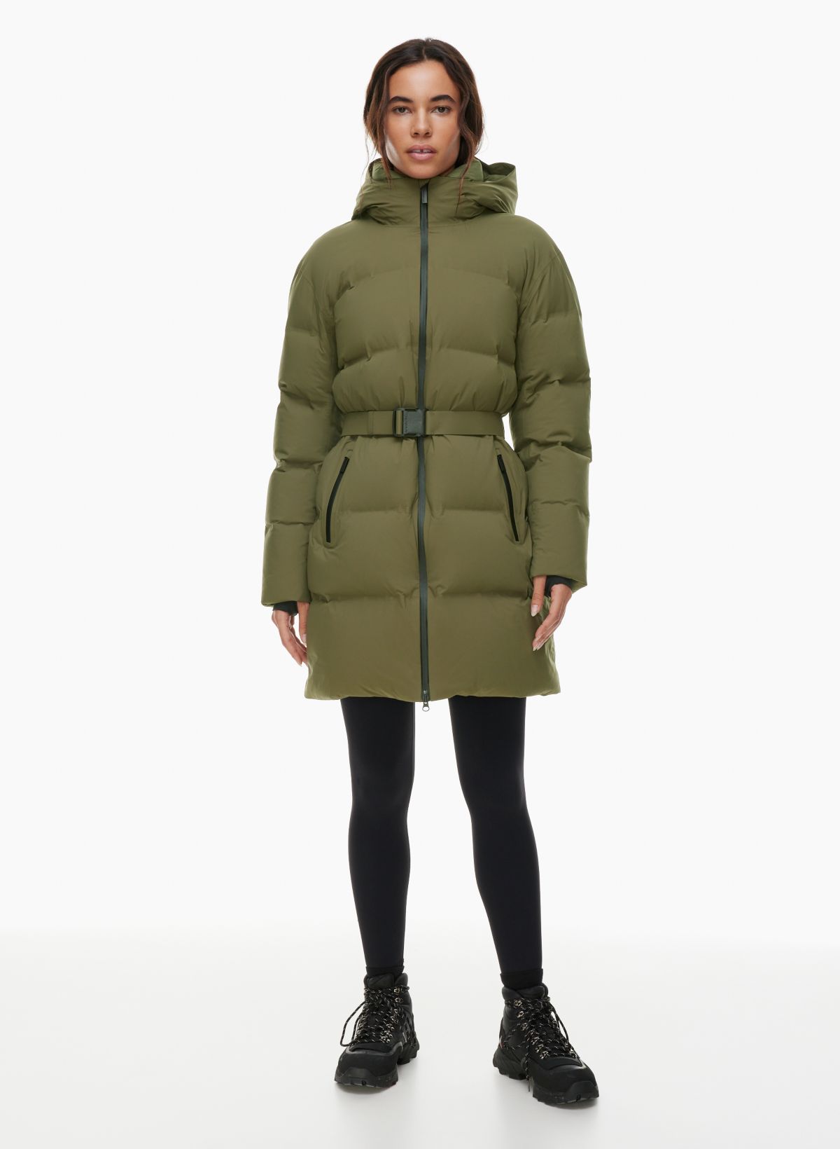 Mid layer hooded jacket in wadding