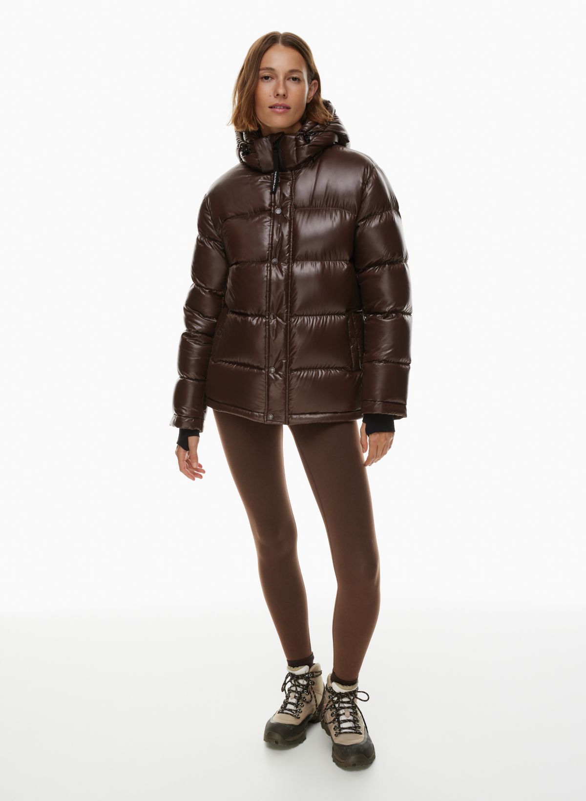 Lucky Brand Taupe Pillow Puffer Coat, Best Price and Reviews