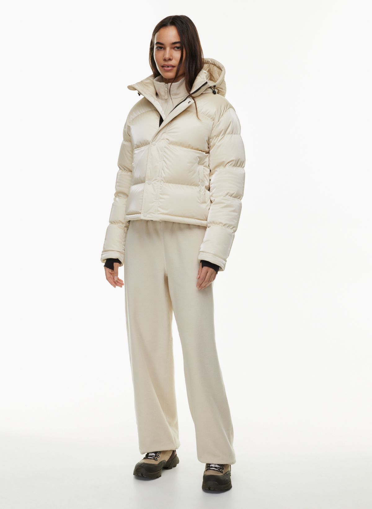 Avalanche Women's Mid-Long Winter Coat Jacket Hoodded Black Size XXS