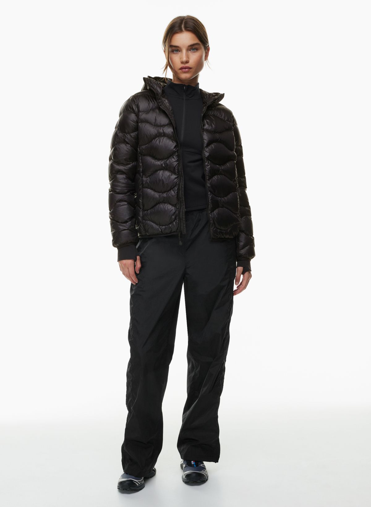 Black puffer jacket store aritzia