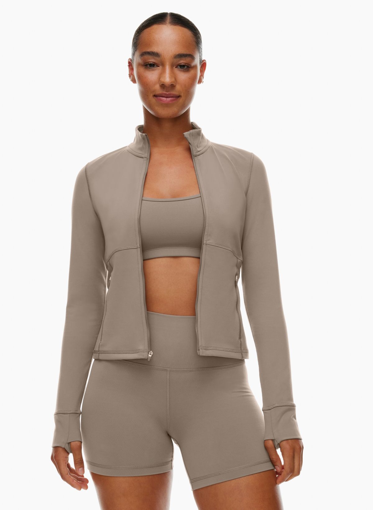 Linda Cropped Jacket- Final Sale Washed Gray / Medium