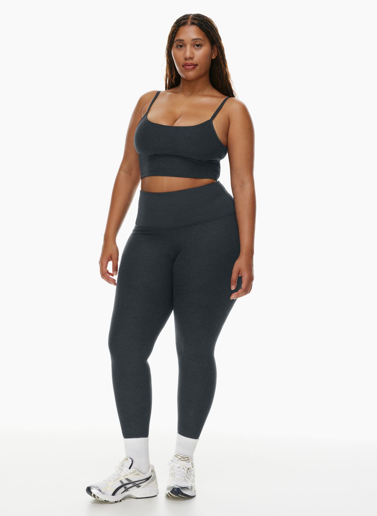 Cali Chic Black Arched Waist Seamless Active Leggings