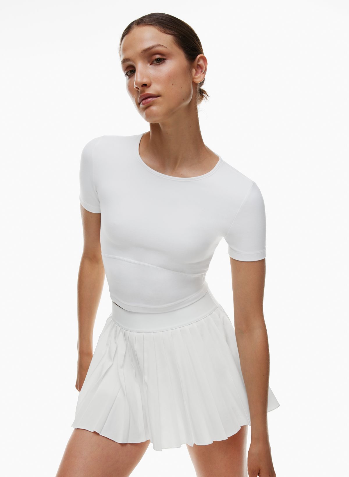 TnAction TNAMOVE™ TENNIS V-WAIST MICRO PLEATED SKIRT