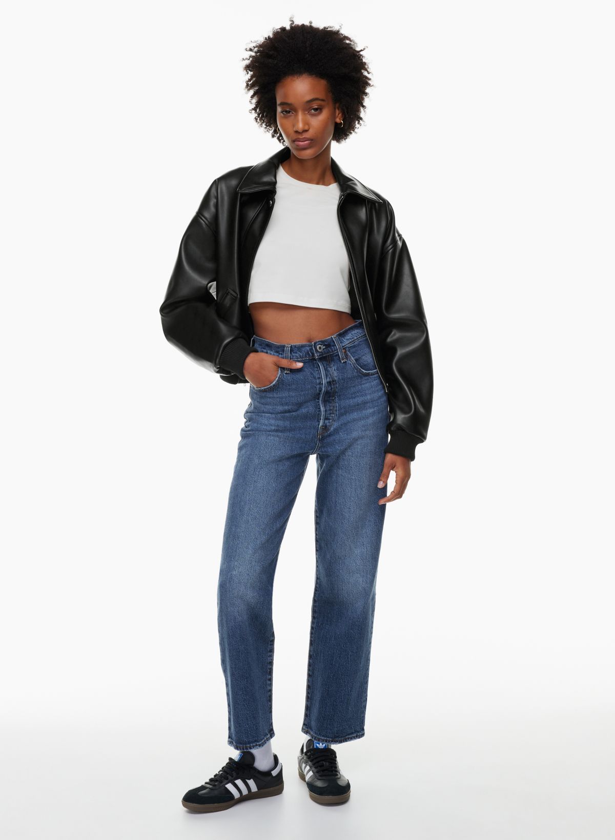 Levi s JEAN DROIT COUPE CHEVILLE RIBCAGE Aritzia CA