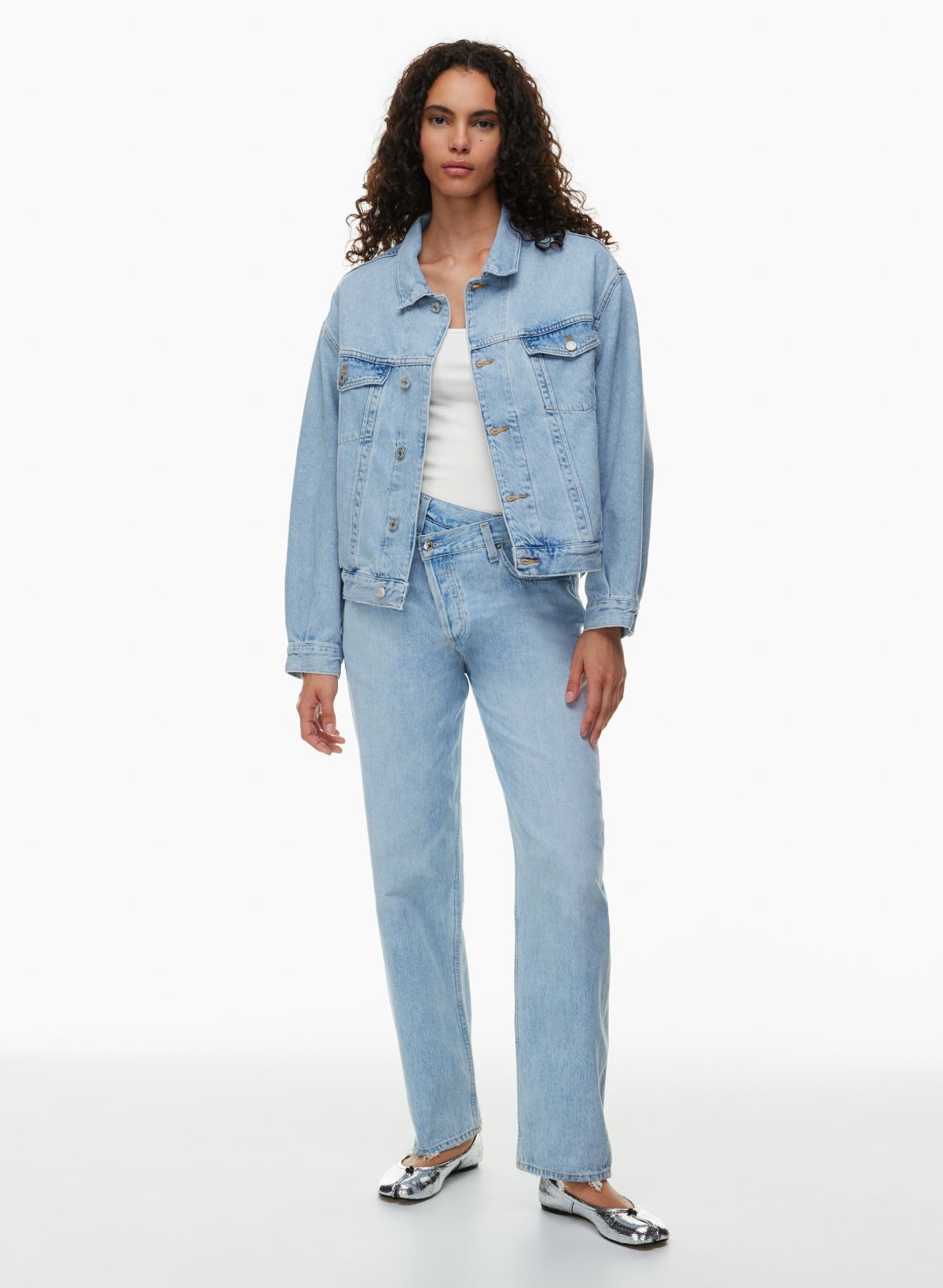 AGOLDE Criss Cross Upsized Jean in Suburbia – manhattan casuals