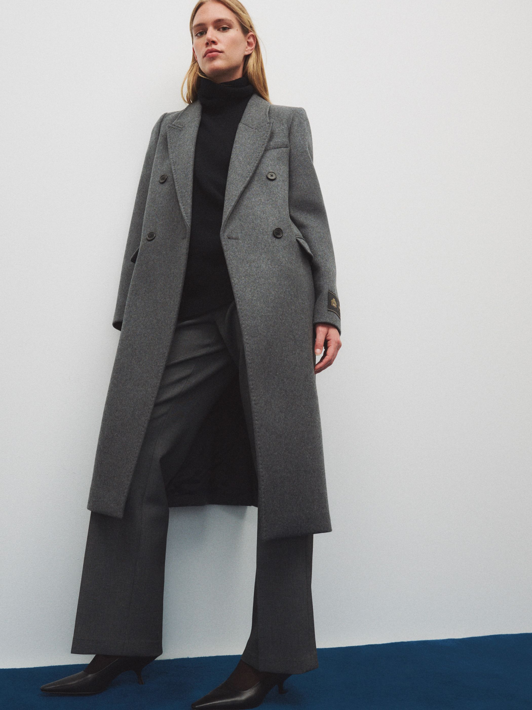 Aritzia grey wool clearance coat