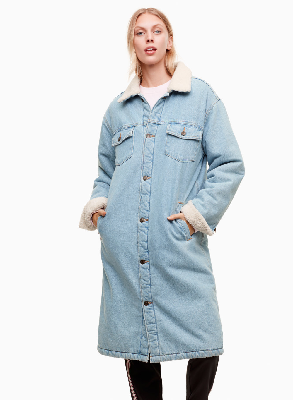 tna murad denim coat