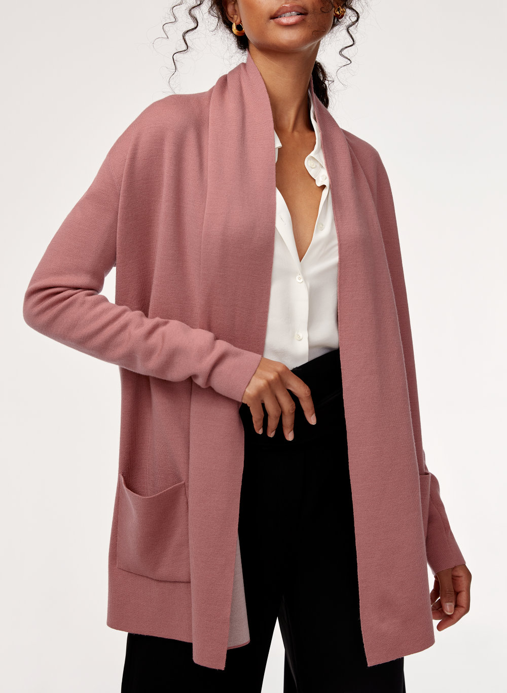 aritzia beekman cardigan