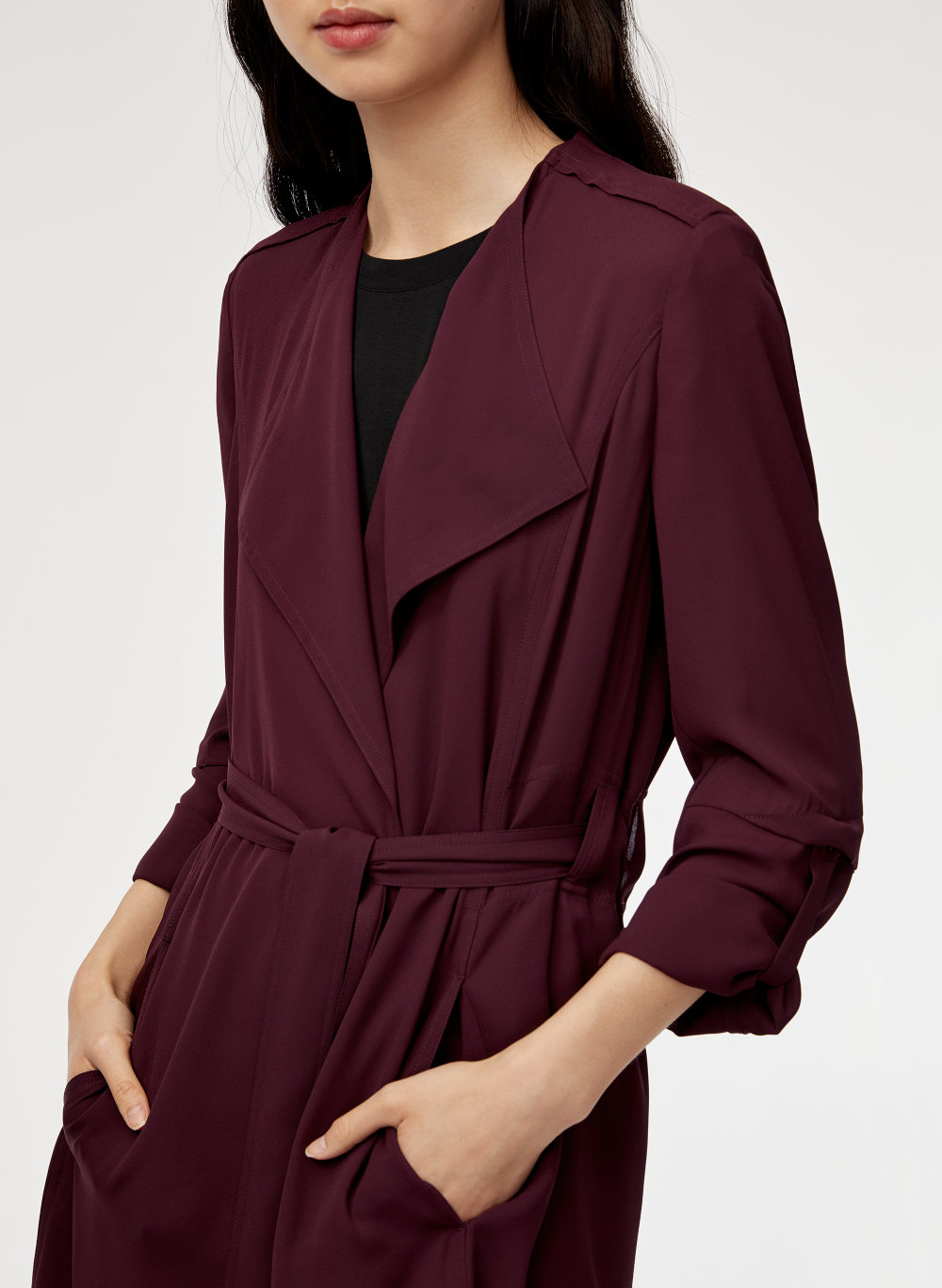 Babaton FLOWY TRENCH COAT Aritzia CA