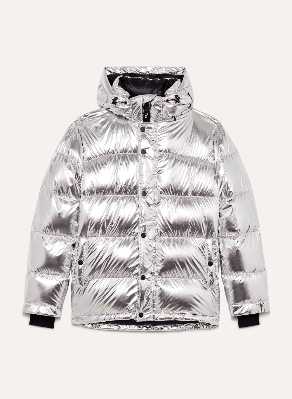 aritzia silver puffer