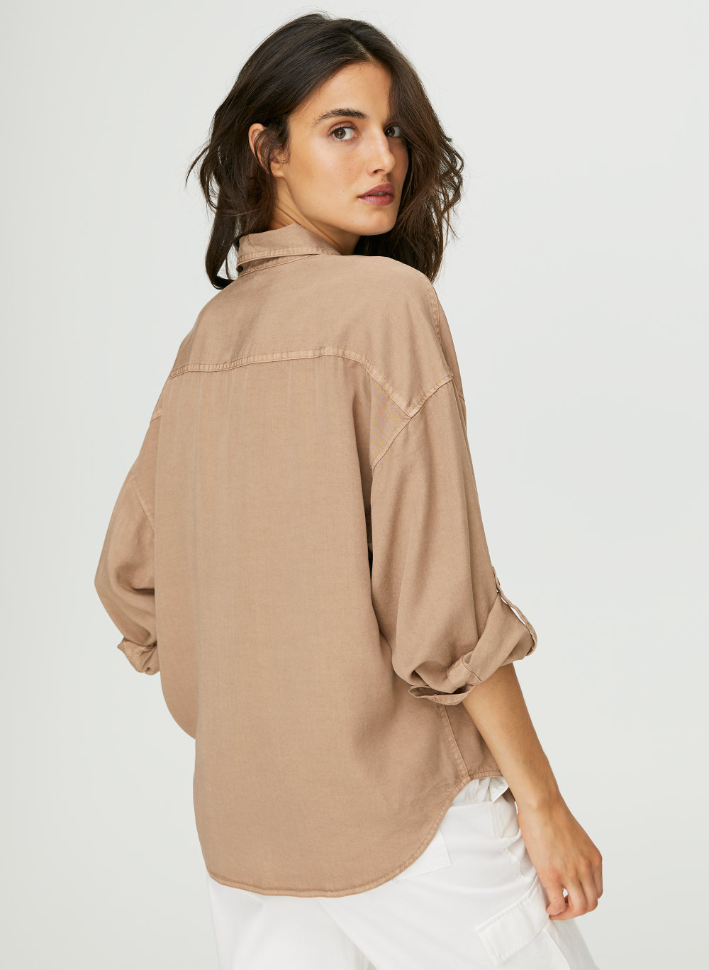 The Group by Babaton OVERSIZED UTILITY BUTTON-UP | Aritzia US