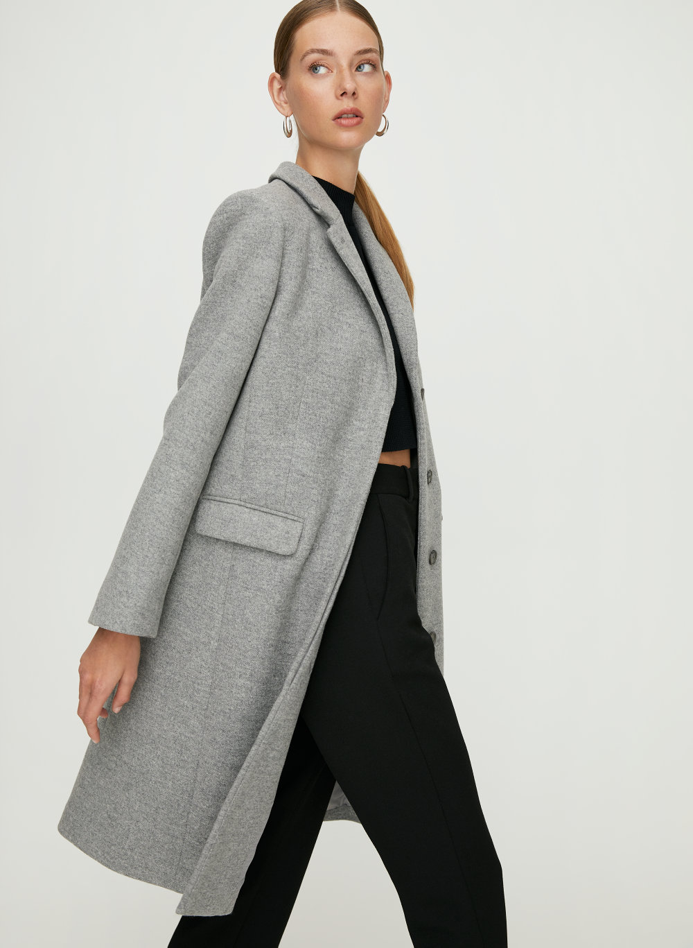 grey coat aritzia