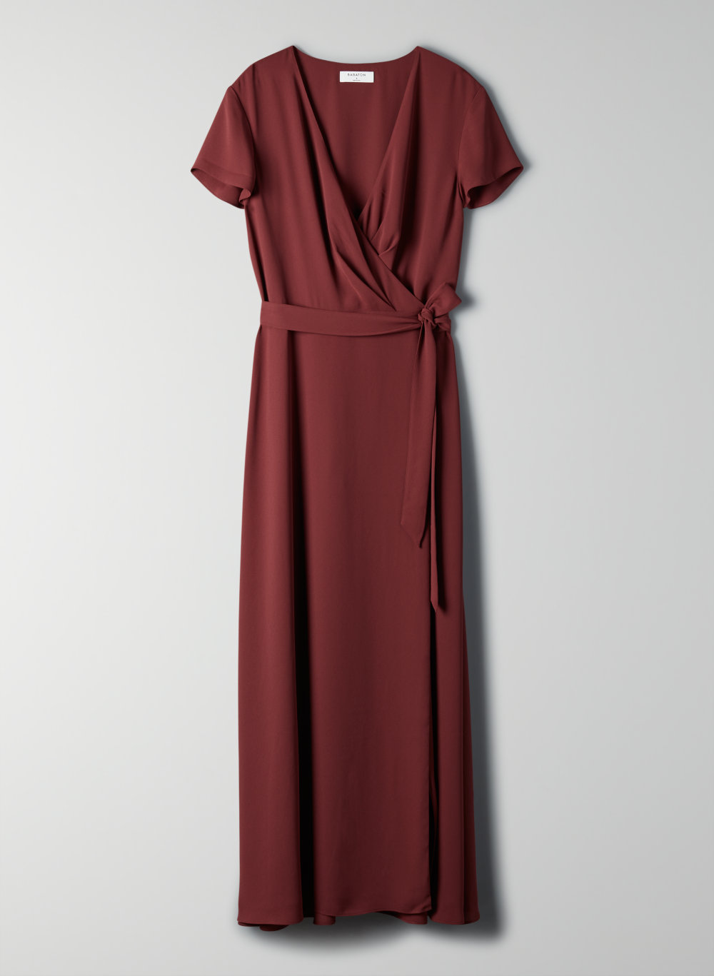 aritzia burgundy dress