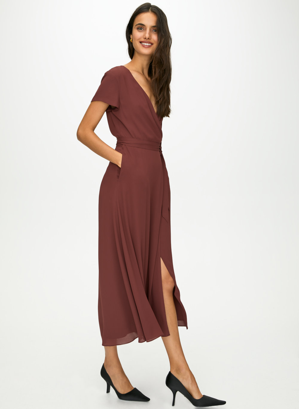 Wrap Dress With Slit Online Sale, UP TO 70% OFF | www.editorialelpirata.com