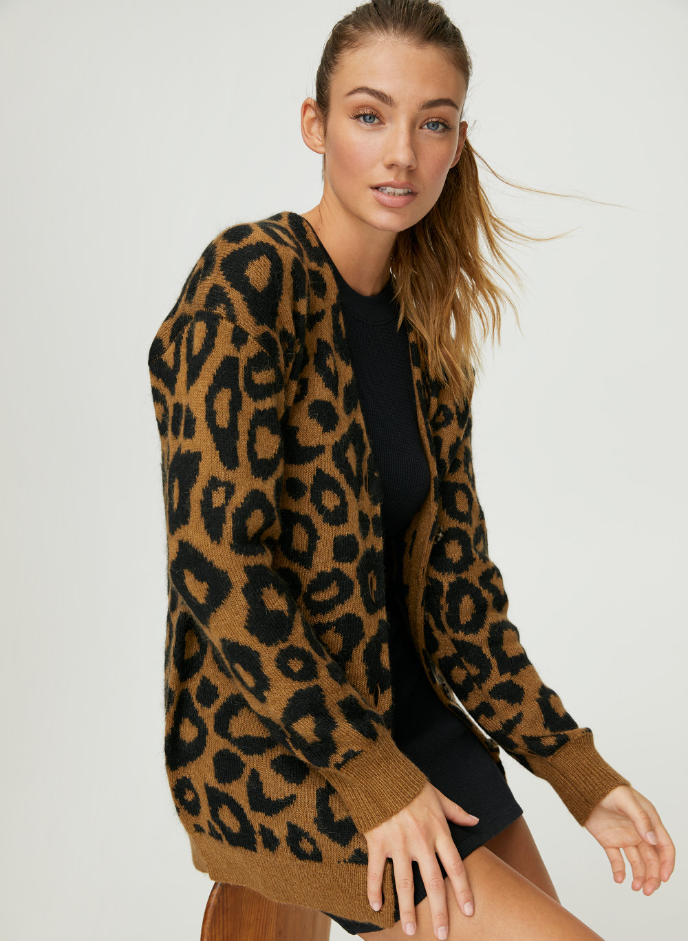 leopard cardigan