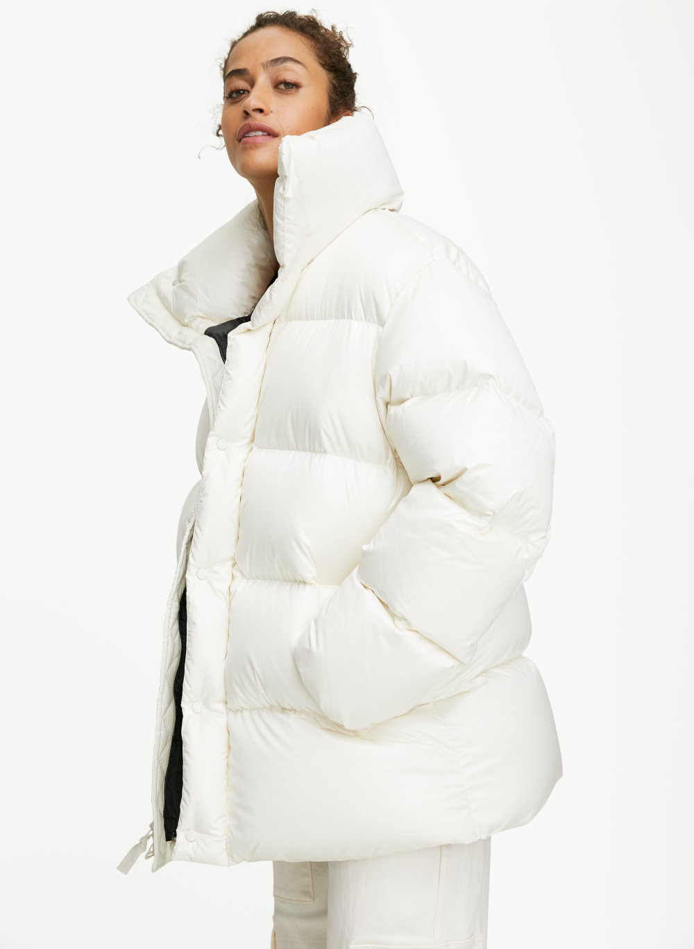 white puffer coat