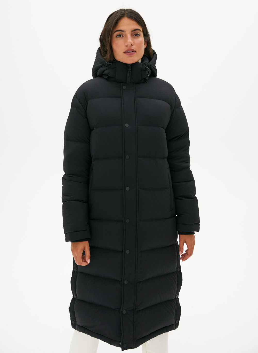 RECYCLED-DOWN PUFFER COAT BLACK COS | rededuct.com