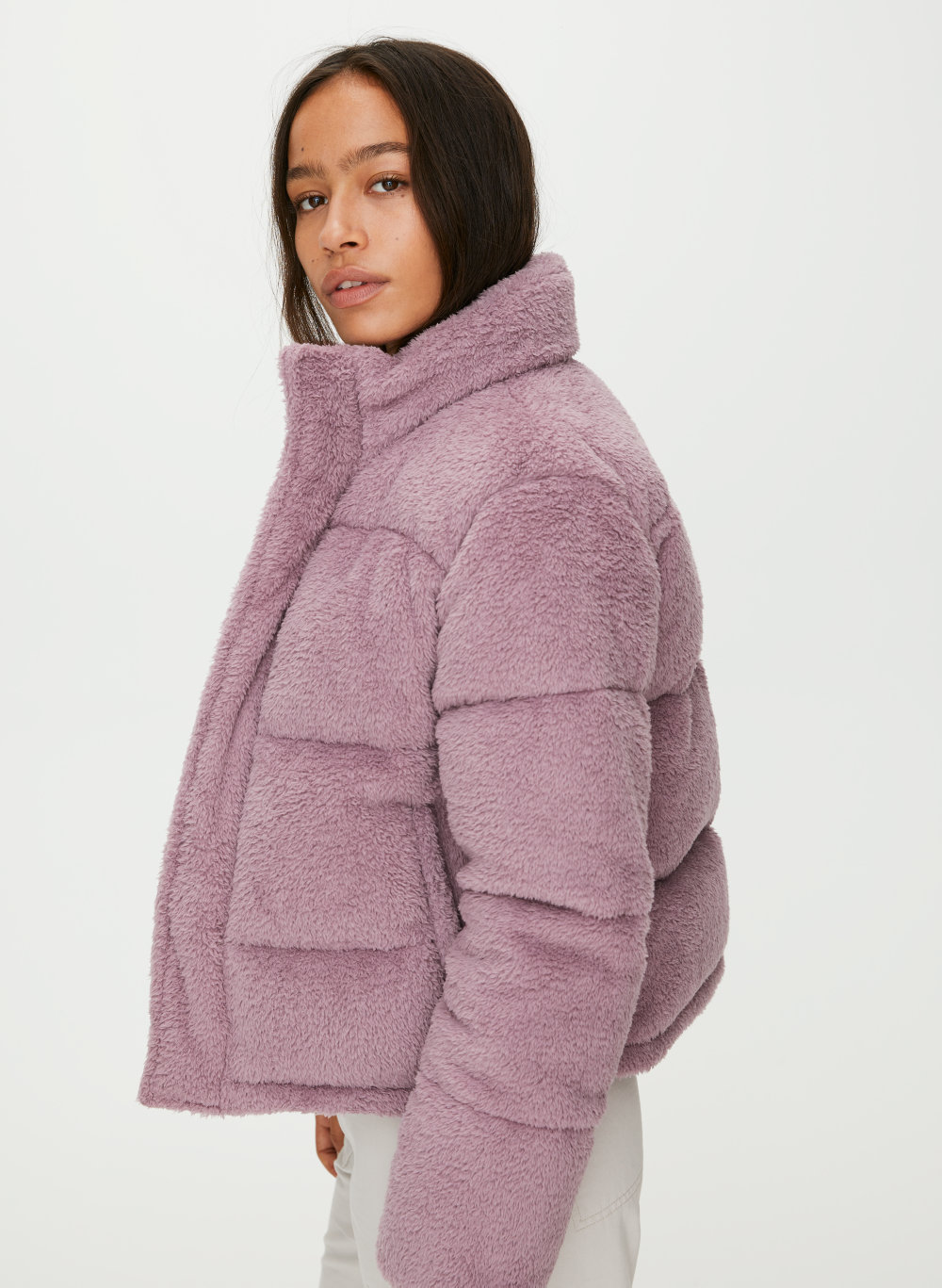 aritzia super puff pink