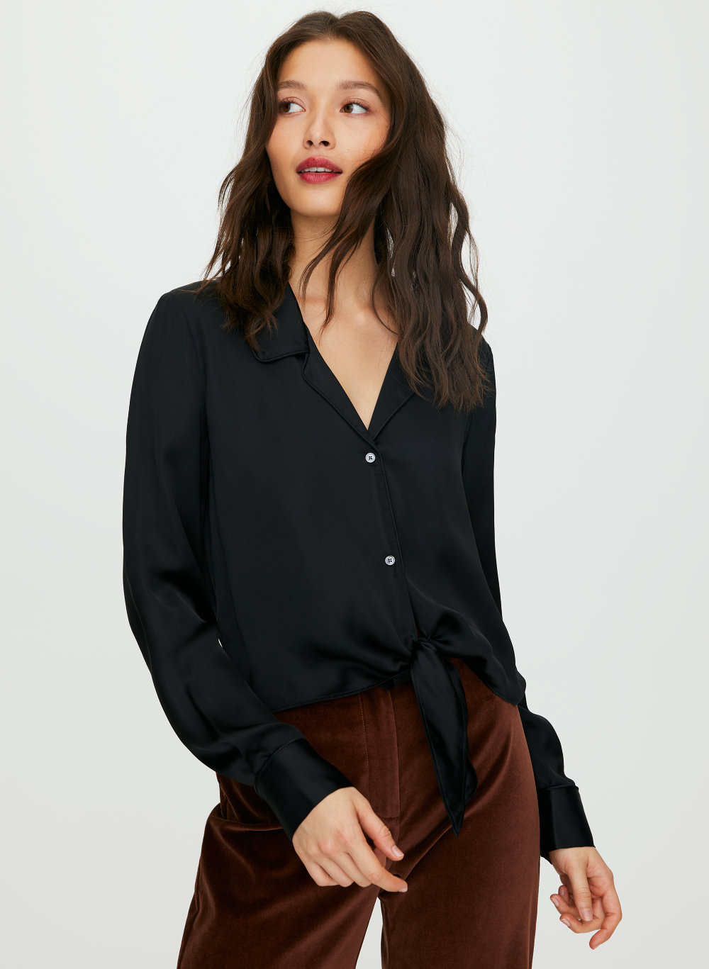 Wilfred TIE-FRONT BLOUSE | Aritzia CA