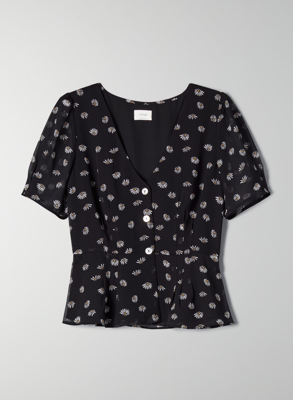 wilfred button front blouse