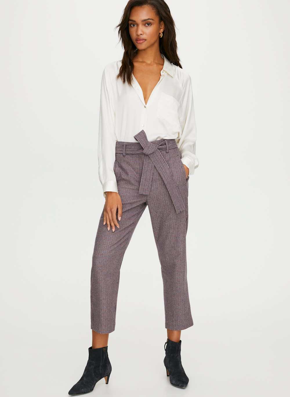 Wilfred NEW TIE-FRONT WOOL PANT | Aritzia US