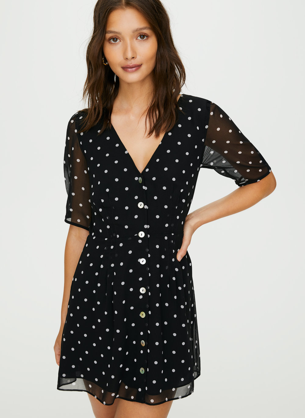Wilfred NEW BUTTON-FRONT DRESS | Aritzia US