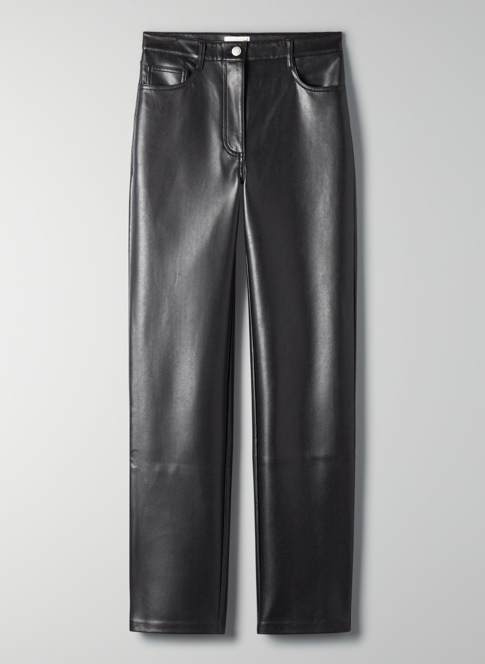 faux leather pants with pockets