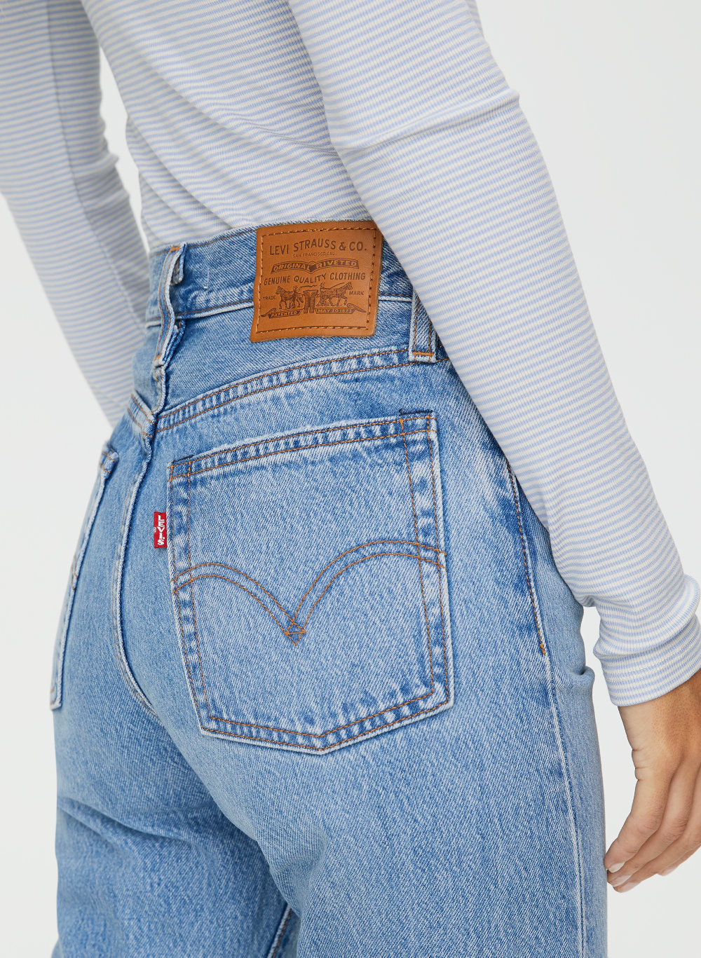 levi's wedgie straight high rise