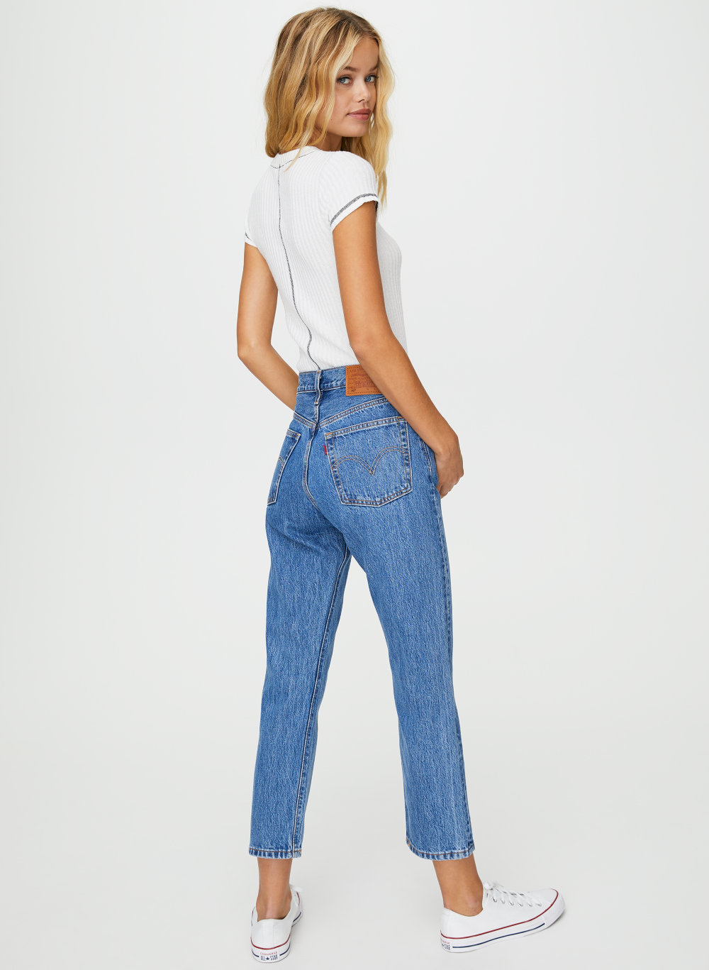 levi's 501 crop jeans