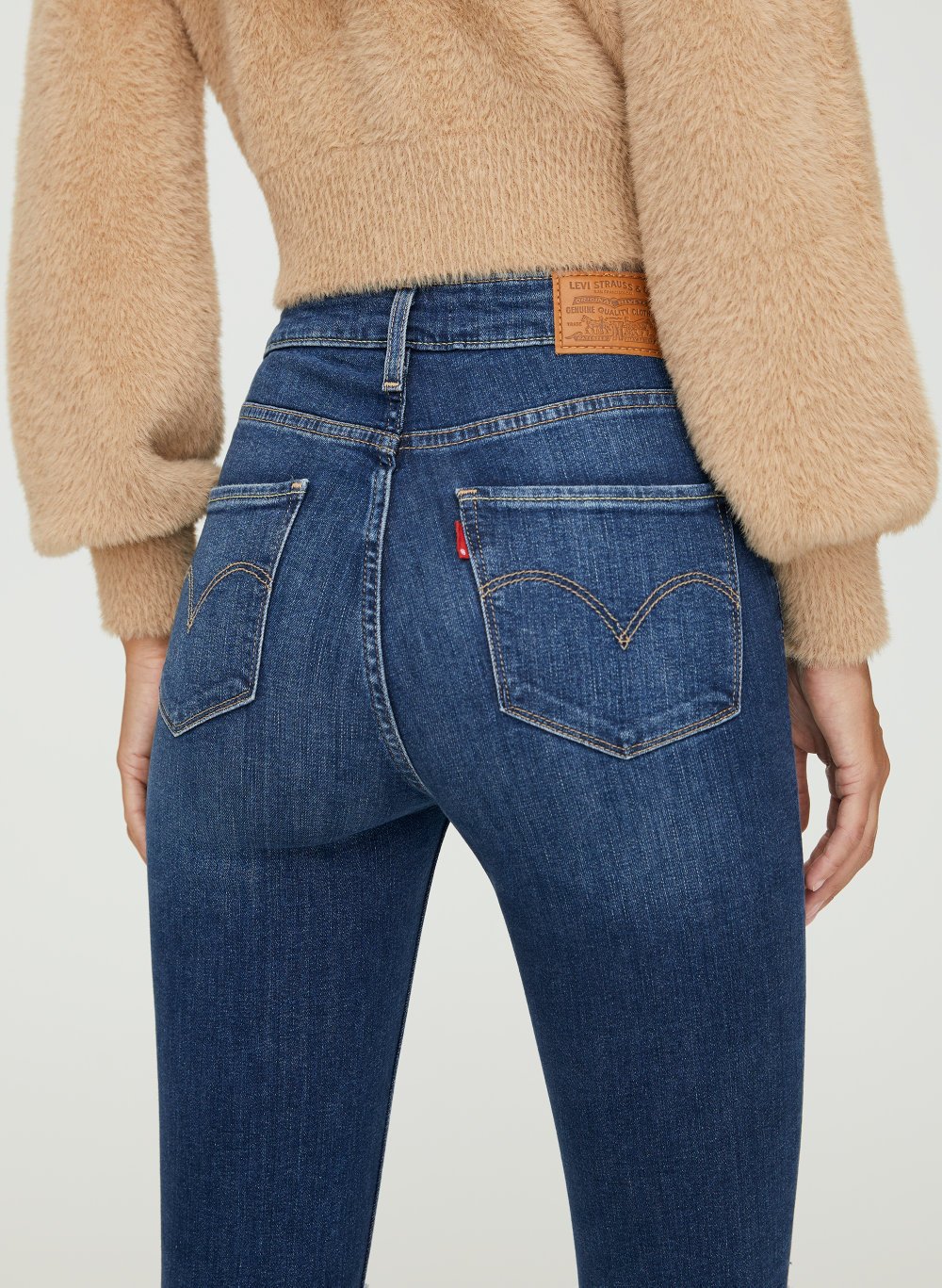 levi's 721 high rise skinny ripped