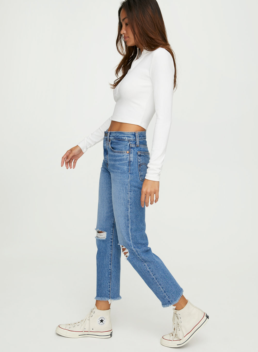 Levi's Wedgie Straight Ripped Jeans Flash Sales, SAVE 46% -  
