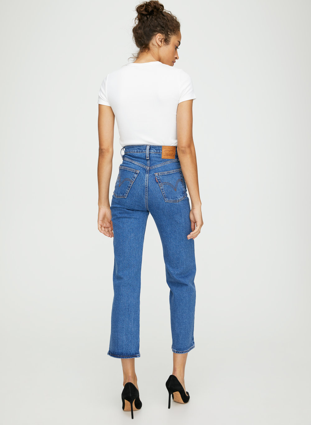 rib cage straight ankle jeans