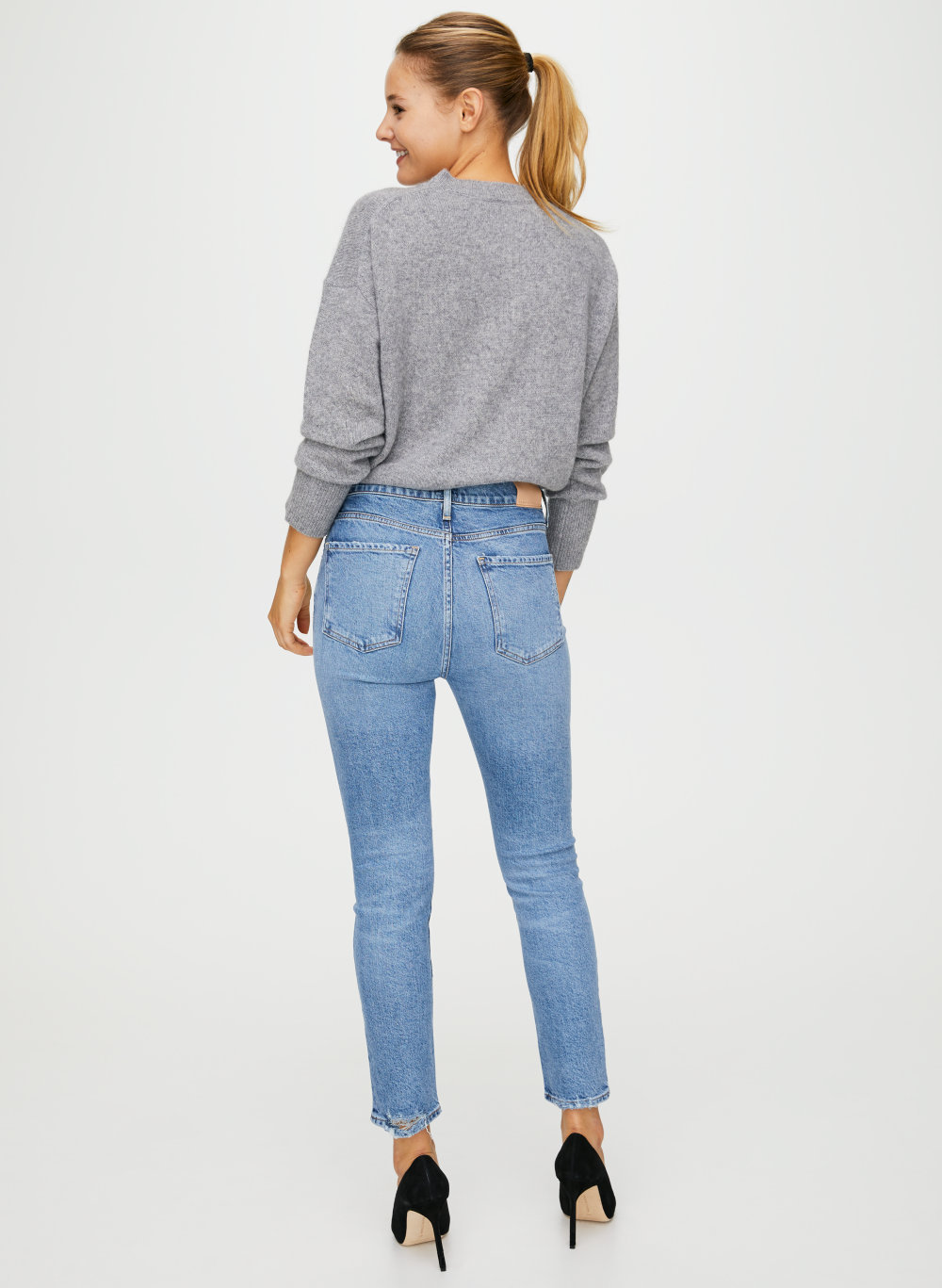 citizens of humanity olivia high rise slim ankle jeans