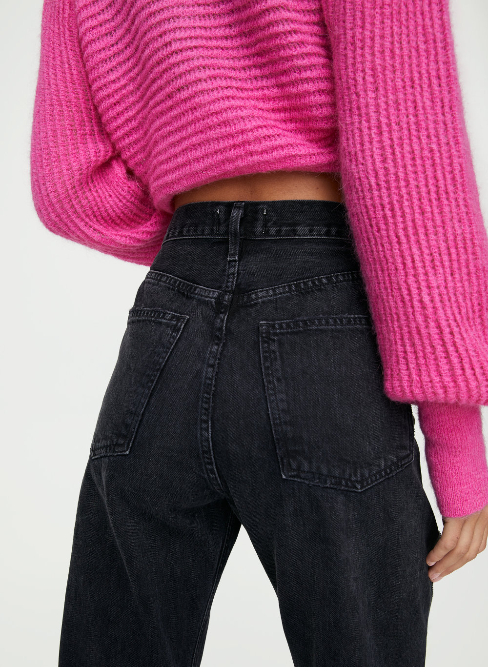 agolde pink jeans