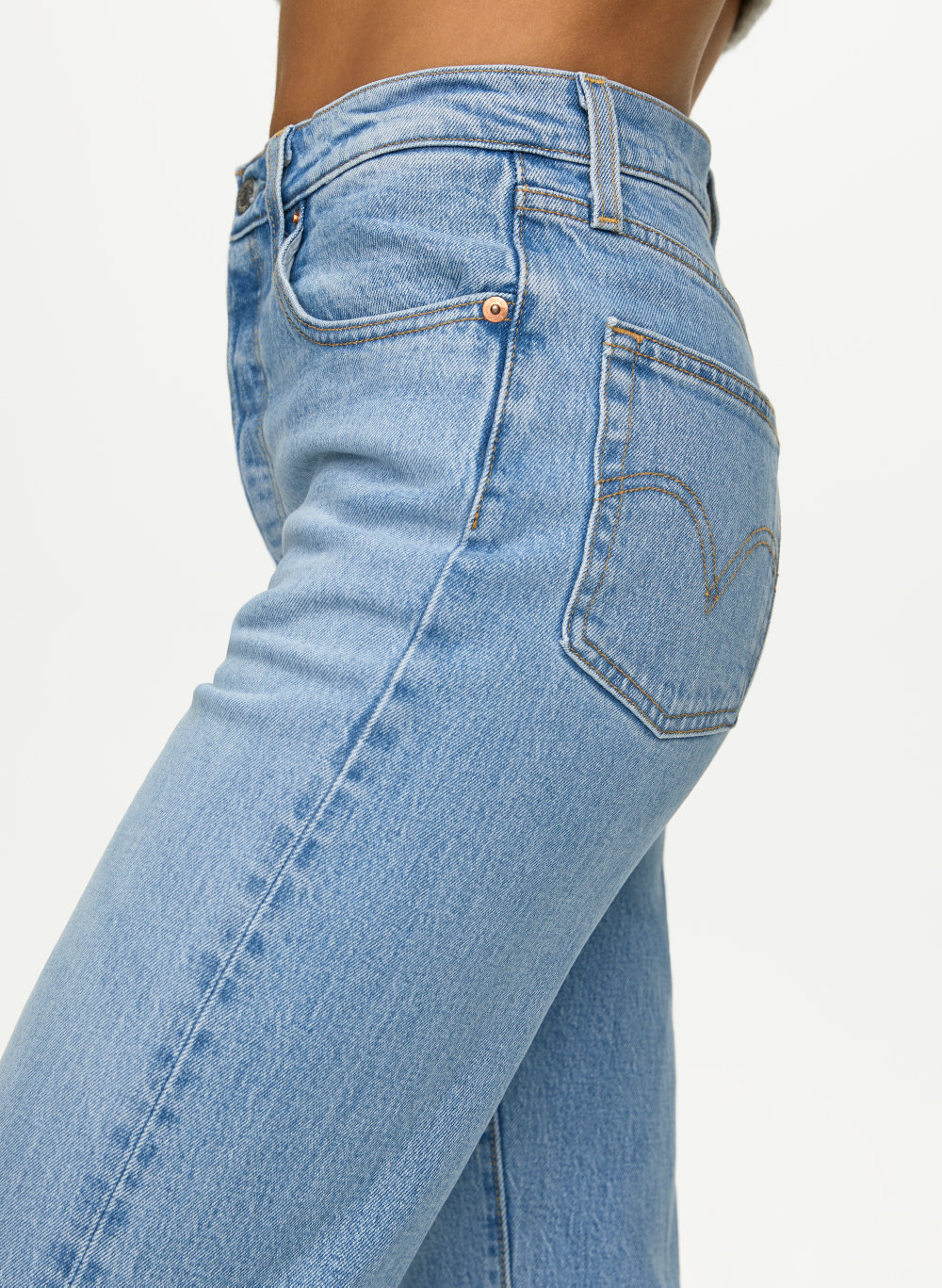 levi's ribcage full length jeans