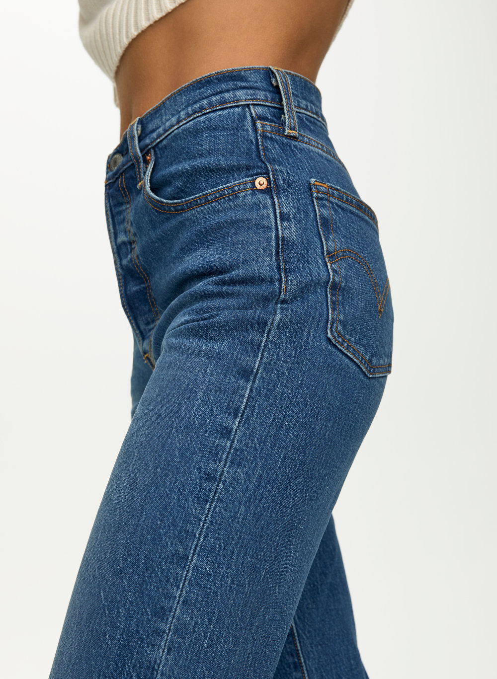 levi's ribcage super high rise jeans