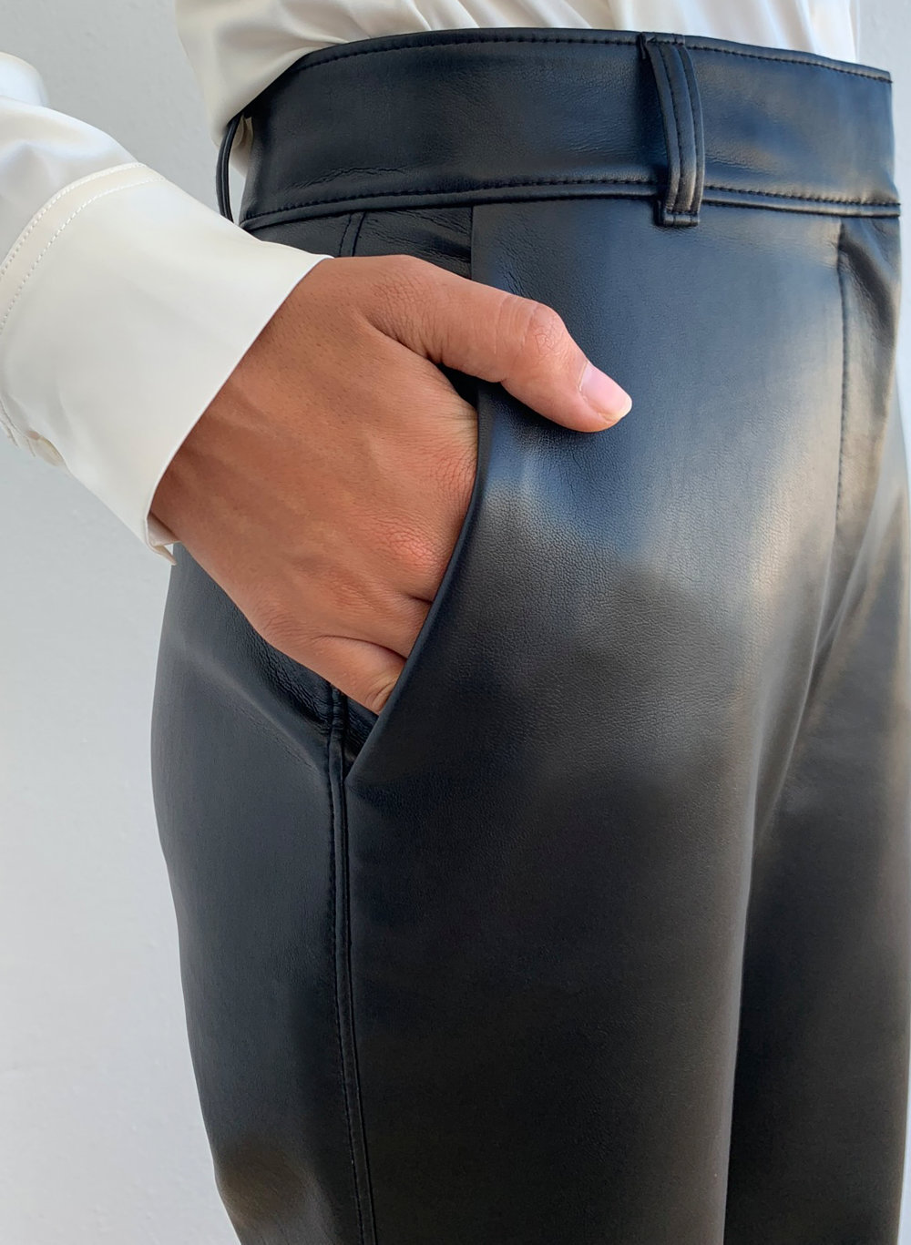 leather pants with bum cut out