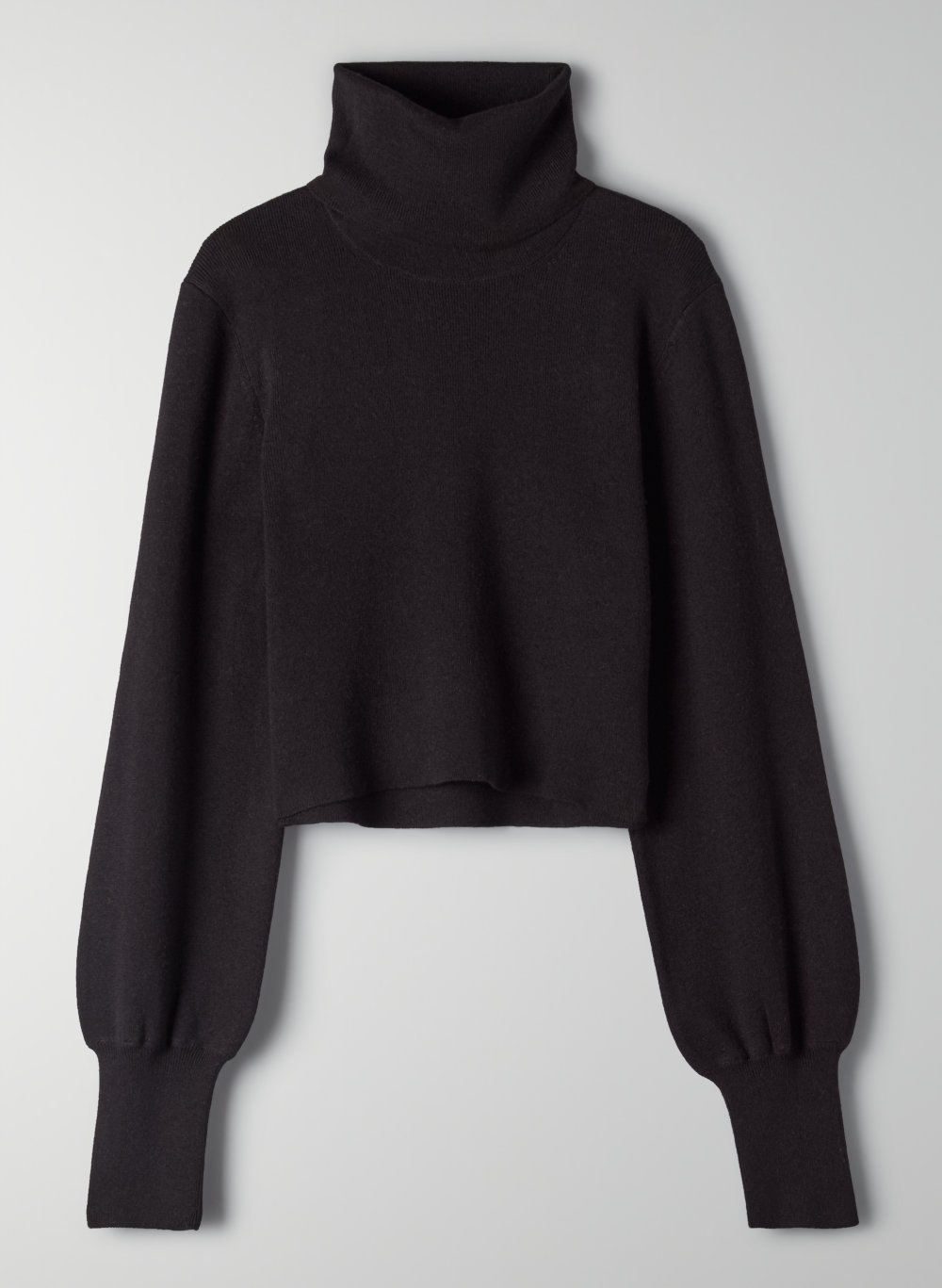 cropped turtleneck sweater
