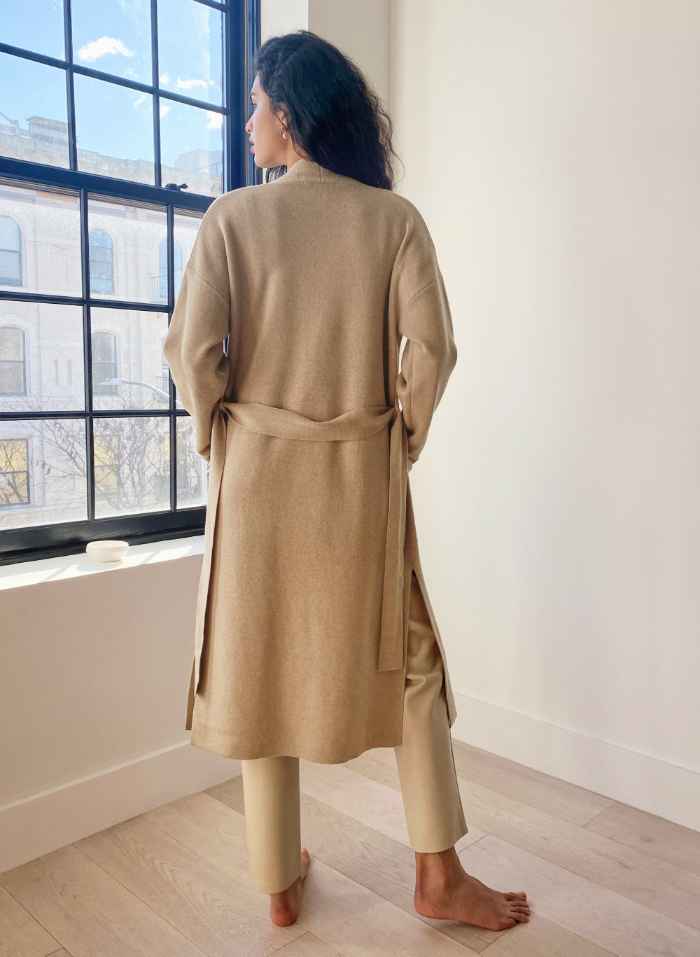 aritzia wool cardigan